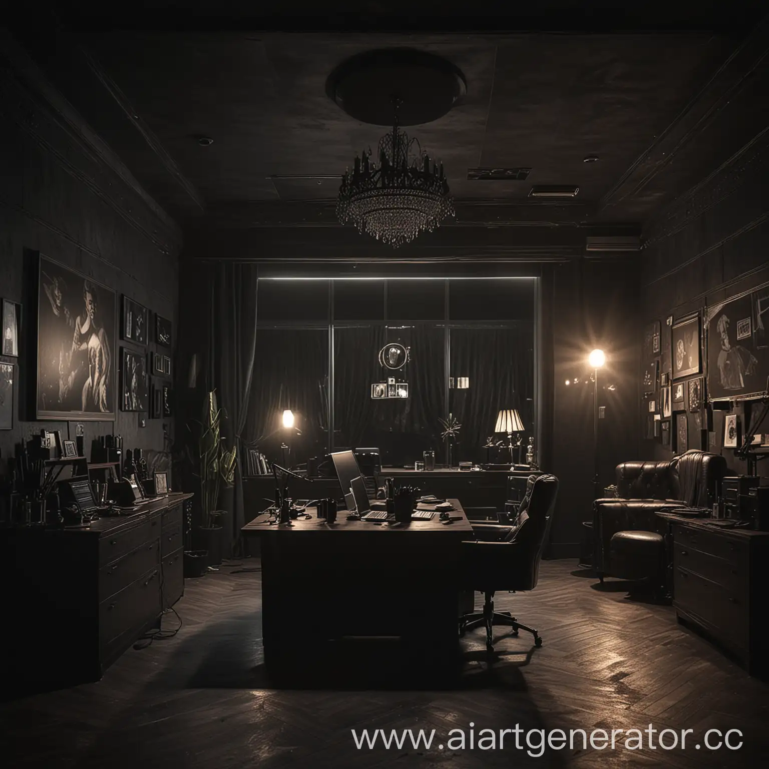 Directors-Office-of-a-Nightclub-in-Dark-Tones