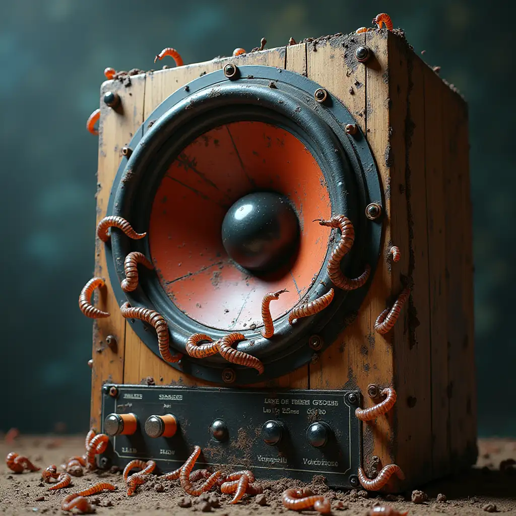 3D, crazy sound engineering, Worm music take out of speaker