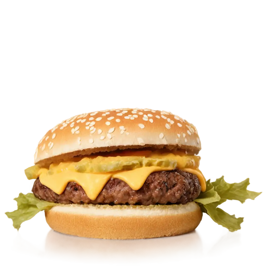 Delicious-Burger-with-Cheese-PNG-Image-Crisp-Mouthwatering-Visuals