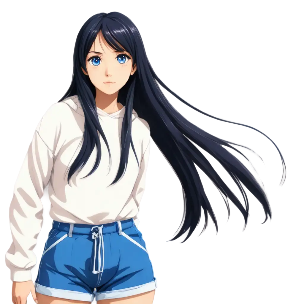 Anime-Teen-Girl-with-Long-Black-Hair-and-Big-White-Sweater-PNG-Image