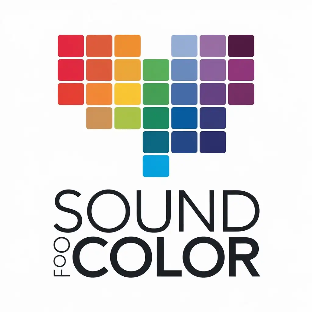 LOGO Design for Sound of Color Vector Design with Color Picture Gallery Theme for Entertainment Industry