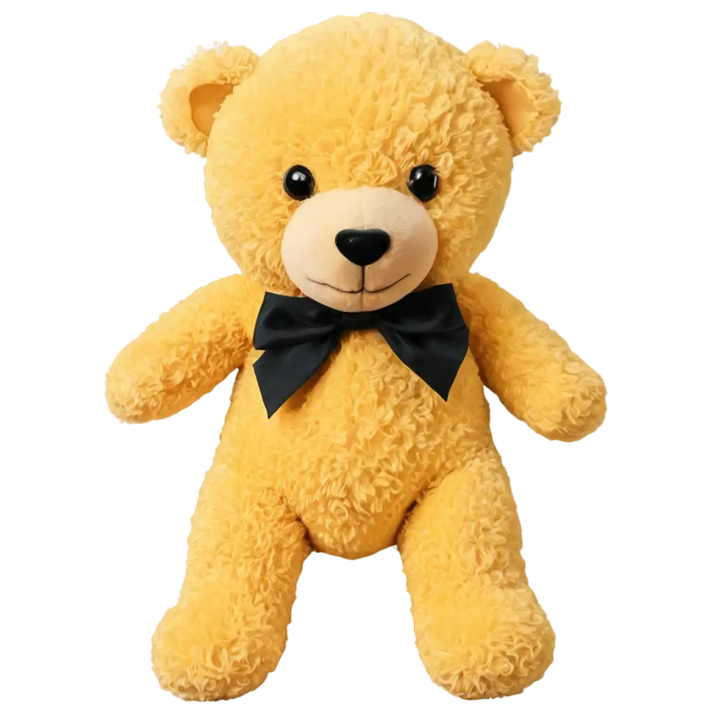 teddy bear yellow with black color