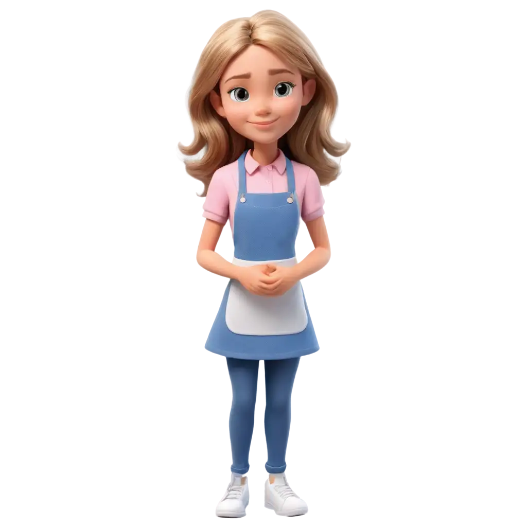 Realistic-Cartoon-Character-PNG-of-a-12YearOld-Girl-with-Tan-Skin-Blond-Hair-and-Hazel-Eyes