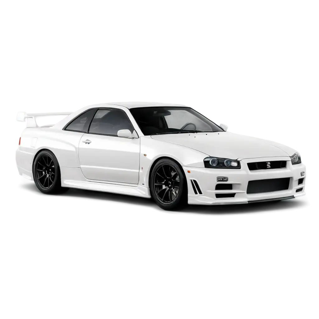 White-Nissan-Skyline-R34-PNG-Image-for-HighQuality-Digital-Use