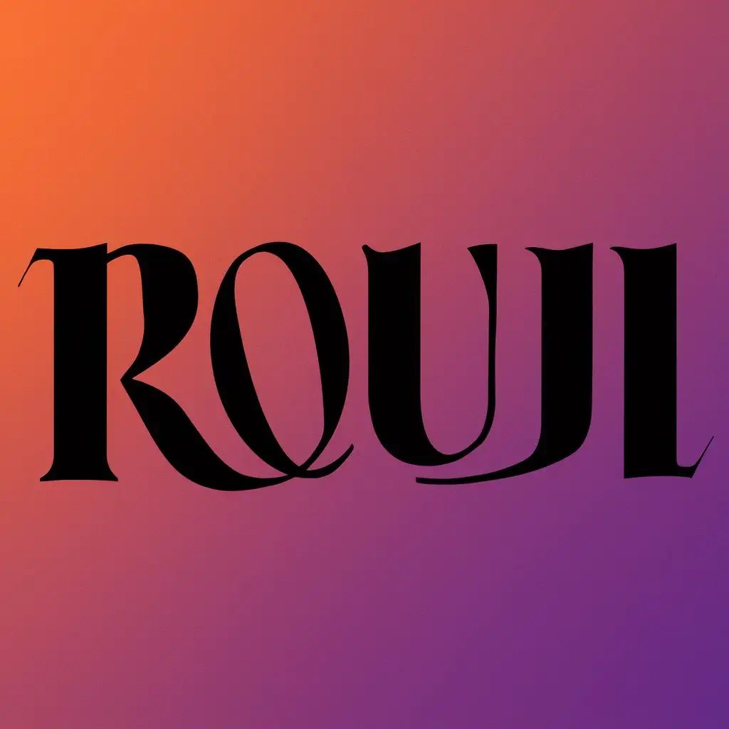 The word "R O U J I"