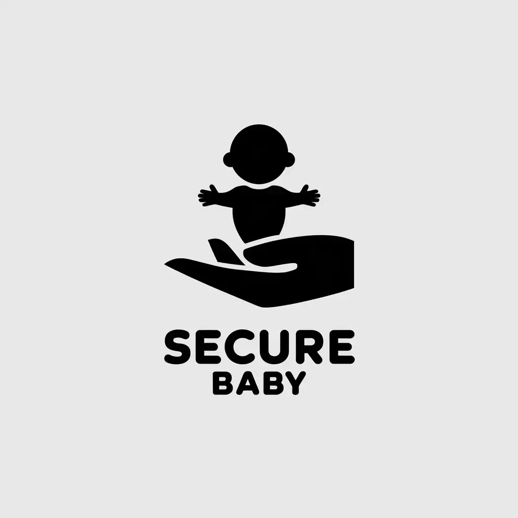 LOGO-Design-for-Secure-Baby-Minimalistic-Vector-Logo-for-BabySitting-Company