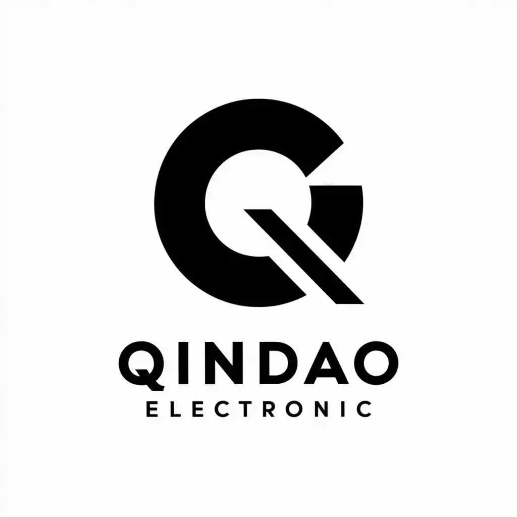 LOGO-Design-for-Qindao-Electronic-Modern-Tech-Symbol-with-Clear-Background