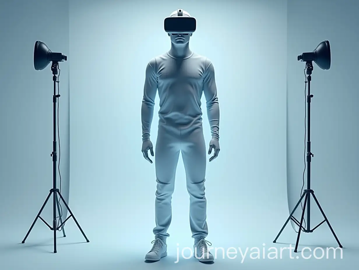 Virtual-Mesh-Man-Exploring-a-Futuristic-World-with-VR-Headset