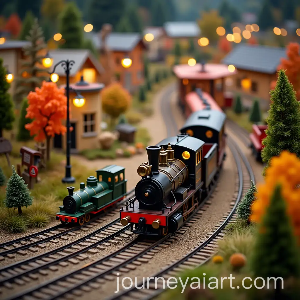Miniature-Train-Exhibition-with-Tourist-Attraction-Photo-Centerpiece