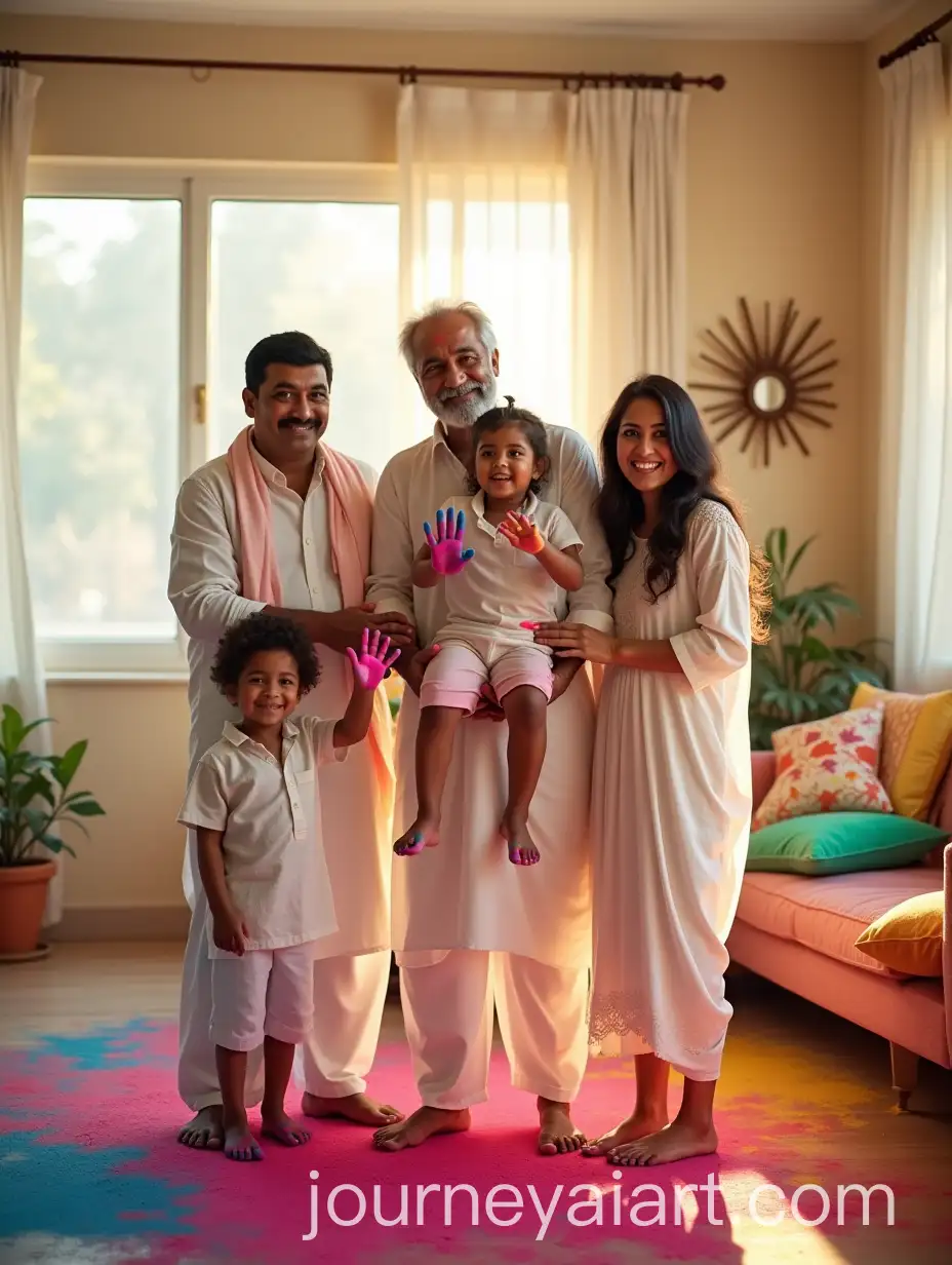 Indian-Family-Celebrating-Holi-Together-in-a-Festive-Living-Room
