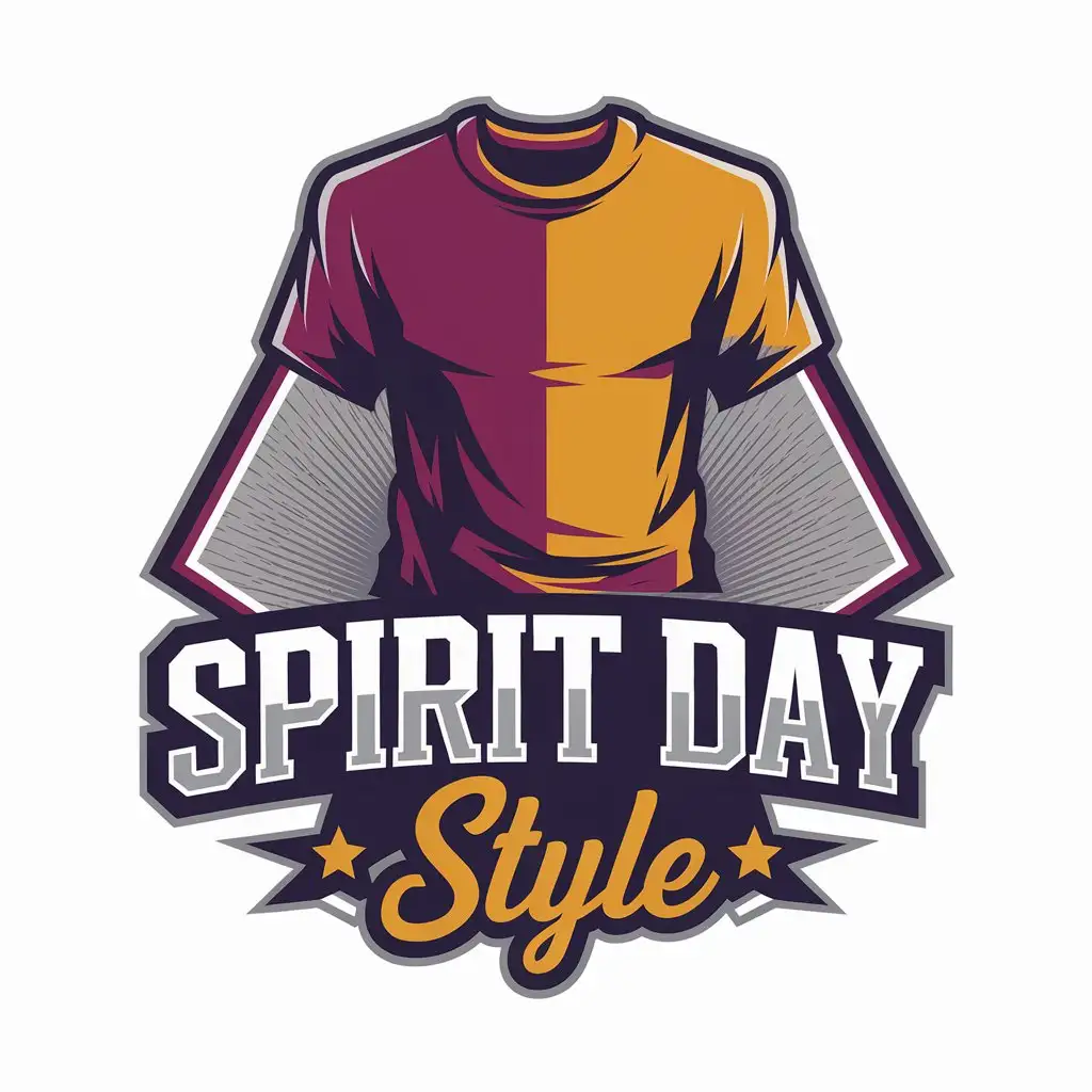 LOGO Design for Spirit Day Style Stylish TShirt Vector Logo