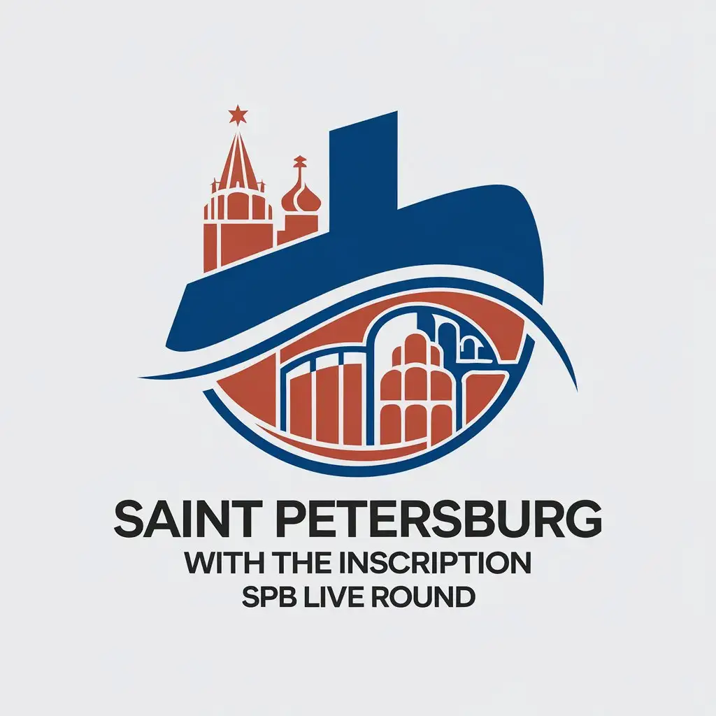 LOGO-Design-for-Saint-Petersburg-Complex-Vector-Art-with-SPB-Live-Round-Inscription