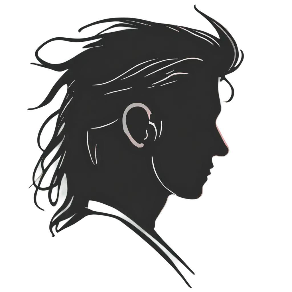 2D-Man-Face-Silhouette-with-Messy-Long-Hair-in-Pastel-Colors-PNG-Logo-for-Creative-Branding