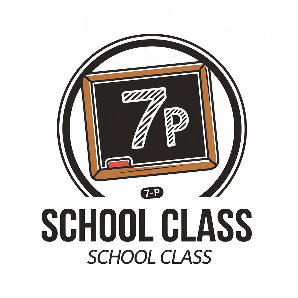 LOGO-Design-for-School-Class-Modern-7P-Concept-in-Education-Industry