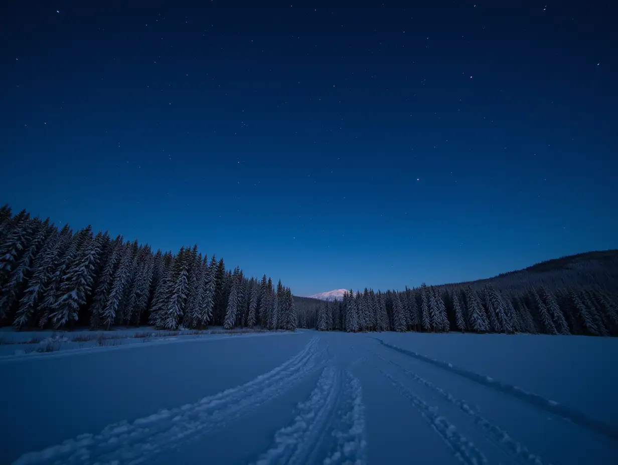 Starry-Winter-Night-Landscape