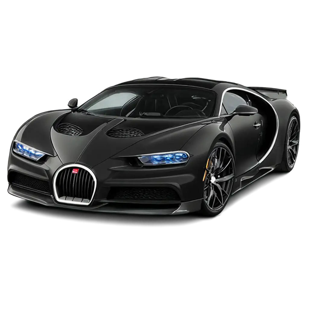 Bugatti-Chiron-Car-in-Black-Color-HighQuality-PNG-Image-for-Luxury-Automotive-Visuals