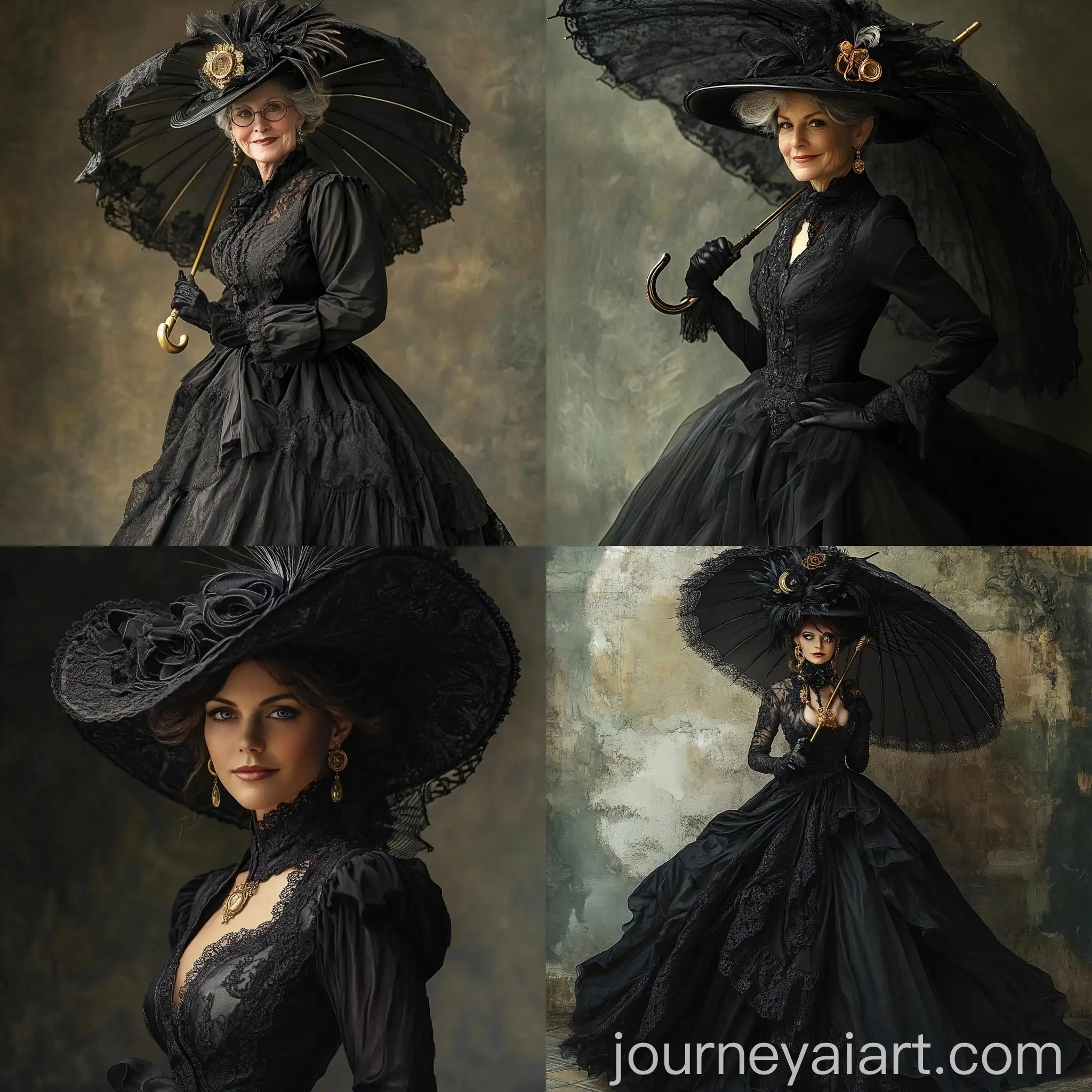 Elegant-Mature-Woman-in-Belle-poque-Style-with-Hat-and-Umbrella