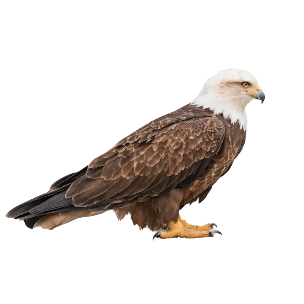 little eagle on the ground