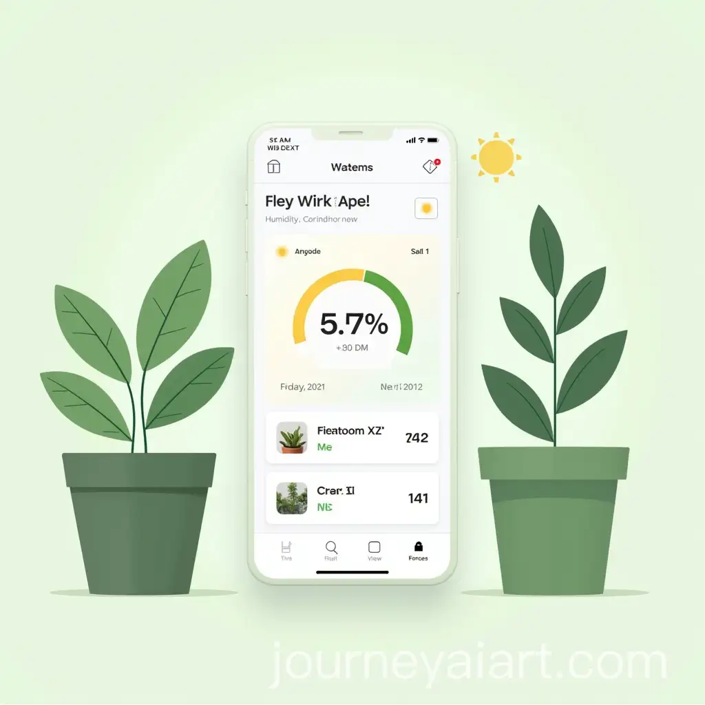 App-Interface-for-Tracking-Potted-Plant-Health-with-Humidity-and-Sunlight-Statistics