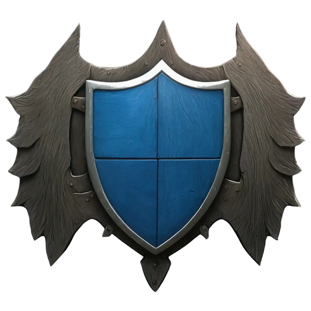 Shield-PNG-Image-with-Animated-Shades-and-Blue-Bulky-Texture-for-Dynamic-Visual-Appeal