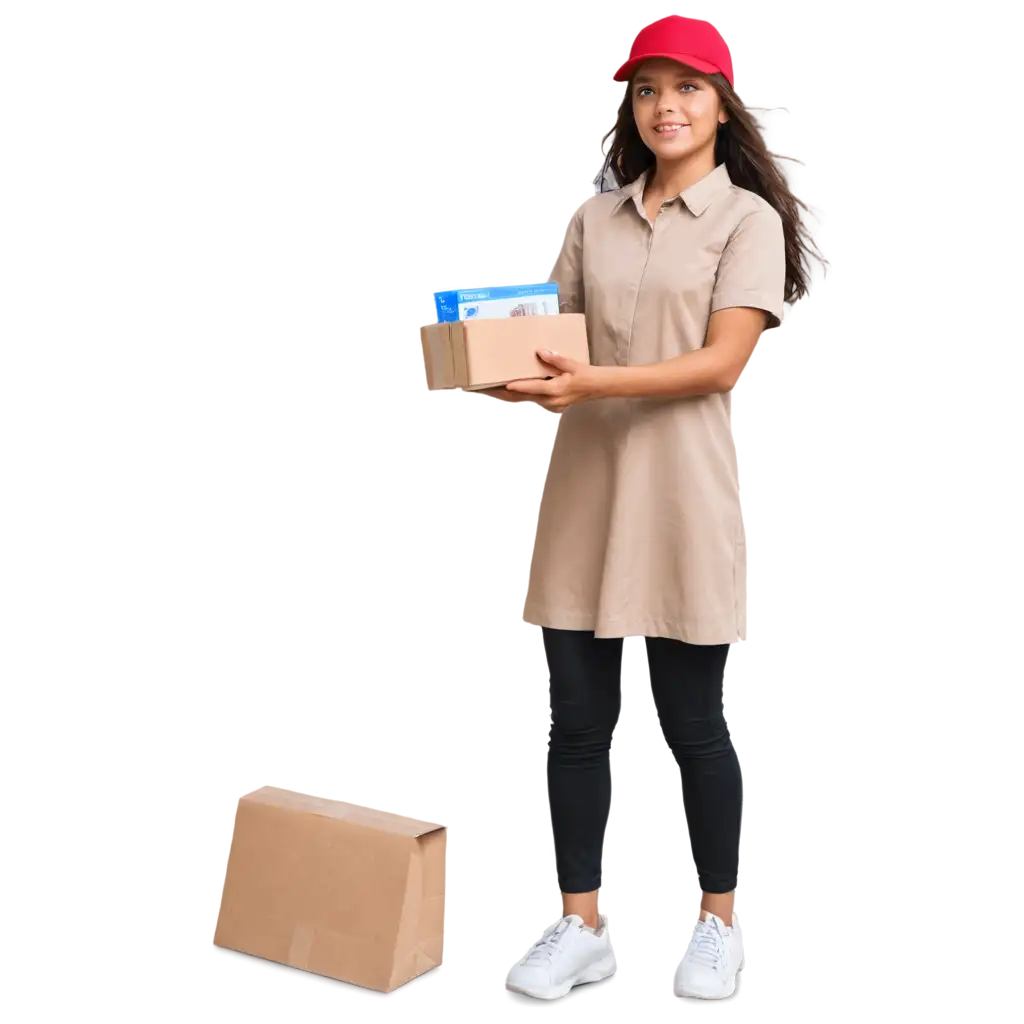 Ecuadorian-Girl-Delivering-a-Package-PNG-Image-Vibrant-Cultural-Representation