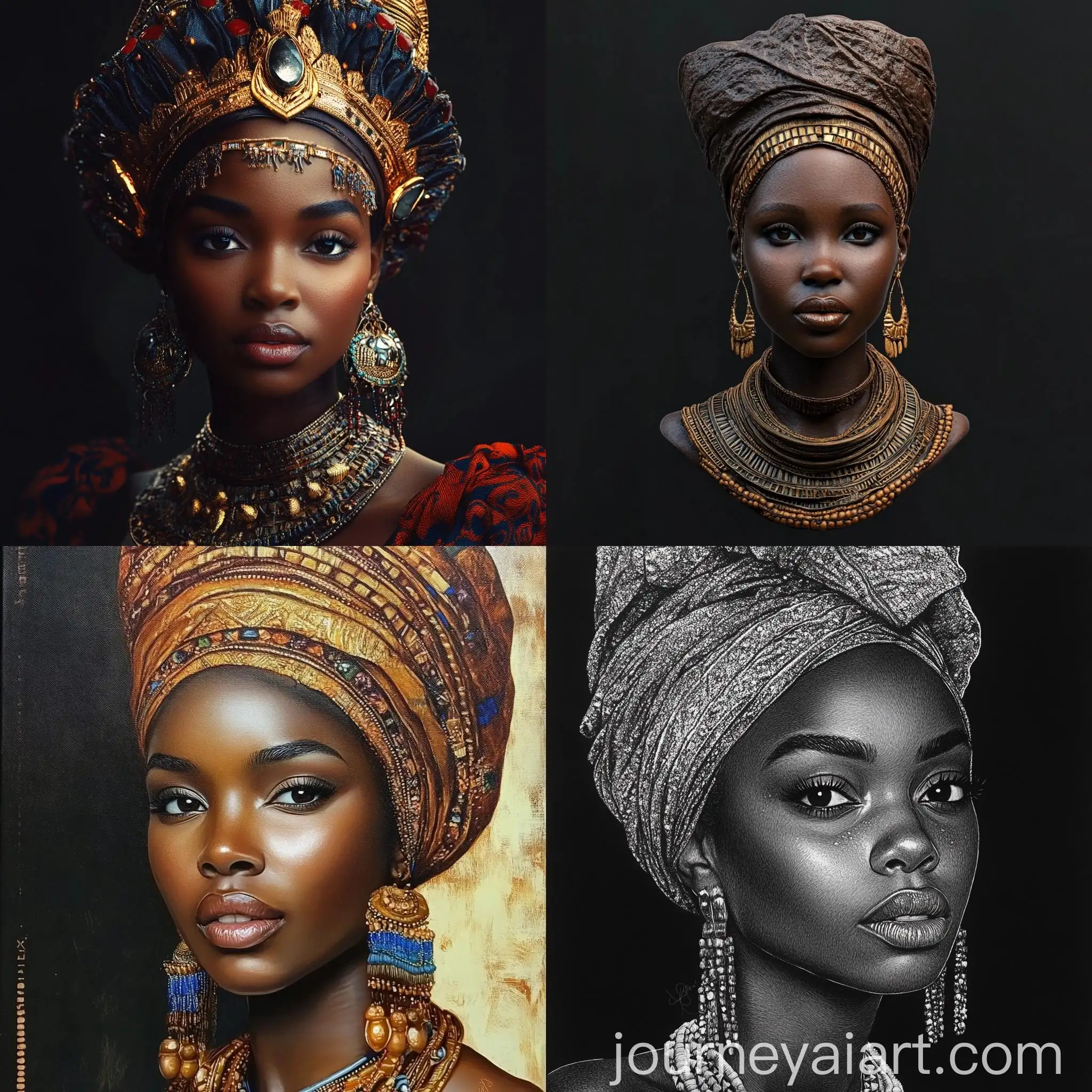 Realistic-African-Queen-Portrait-in-Square-Format