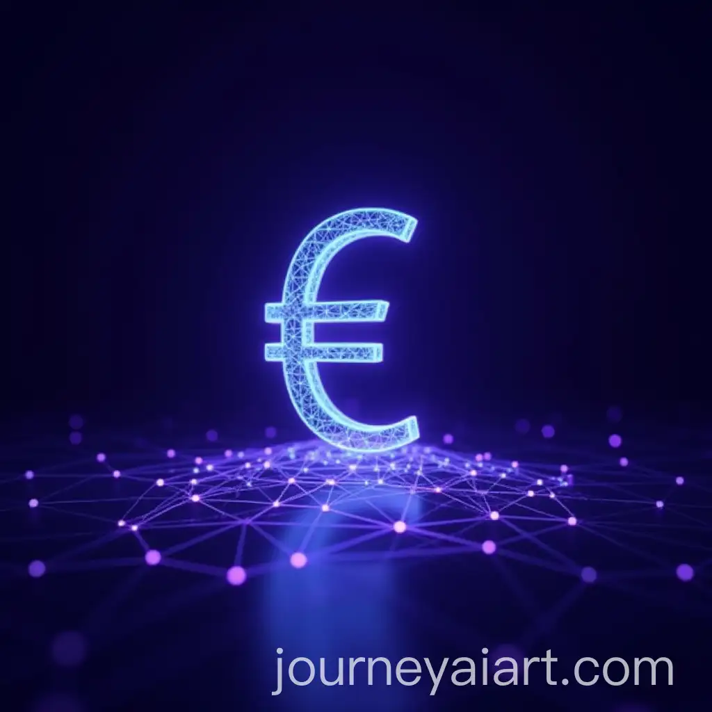 Futuristic-Euro-Symbol-with-Geometric-Data-Connections