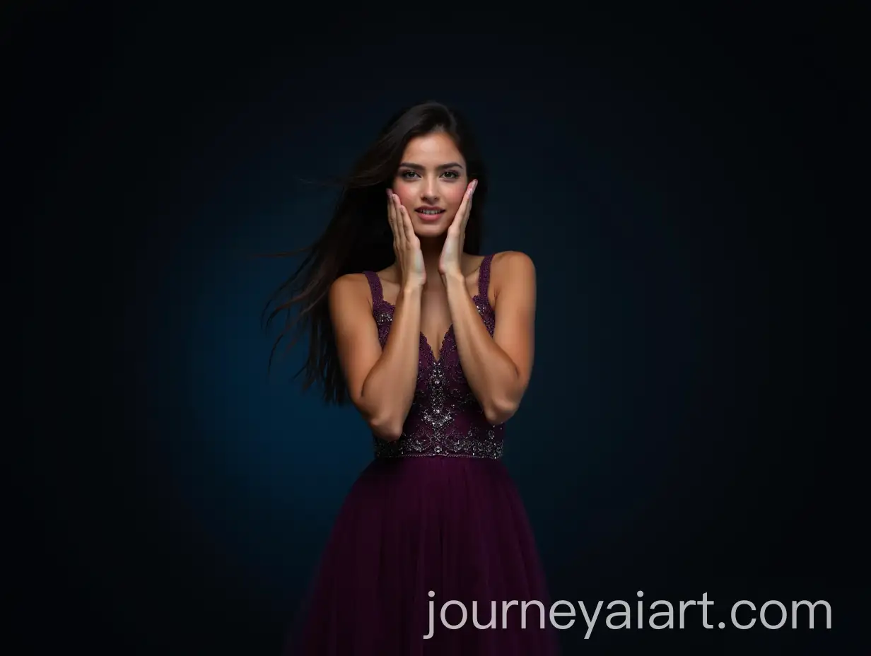 Elegant-Young-Woman-in-JewelToned-Evening-Gown-Exuding-Awe