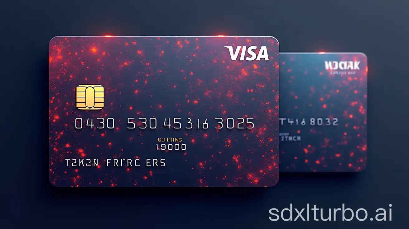 create a design for a crypto plastic bank card