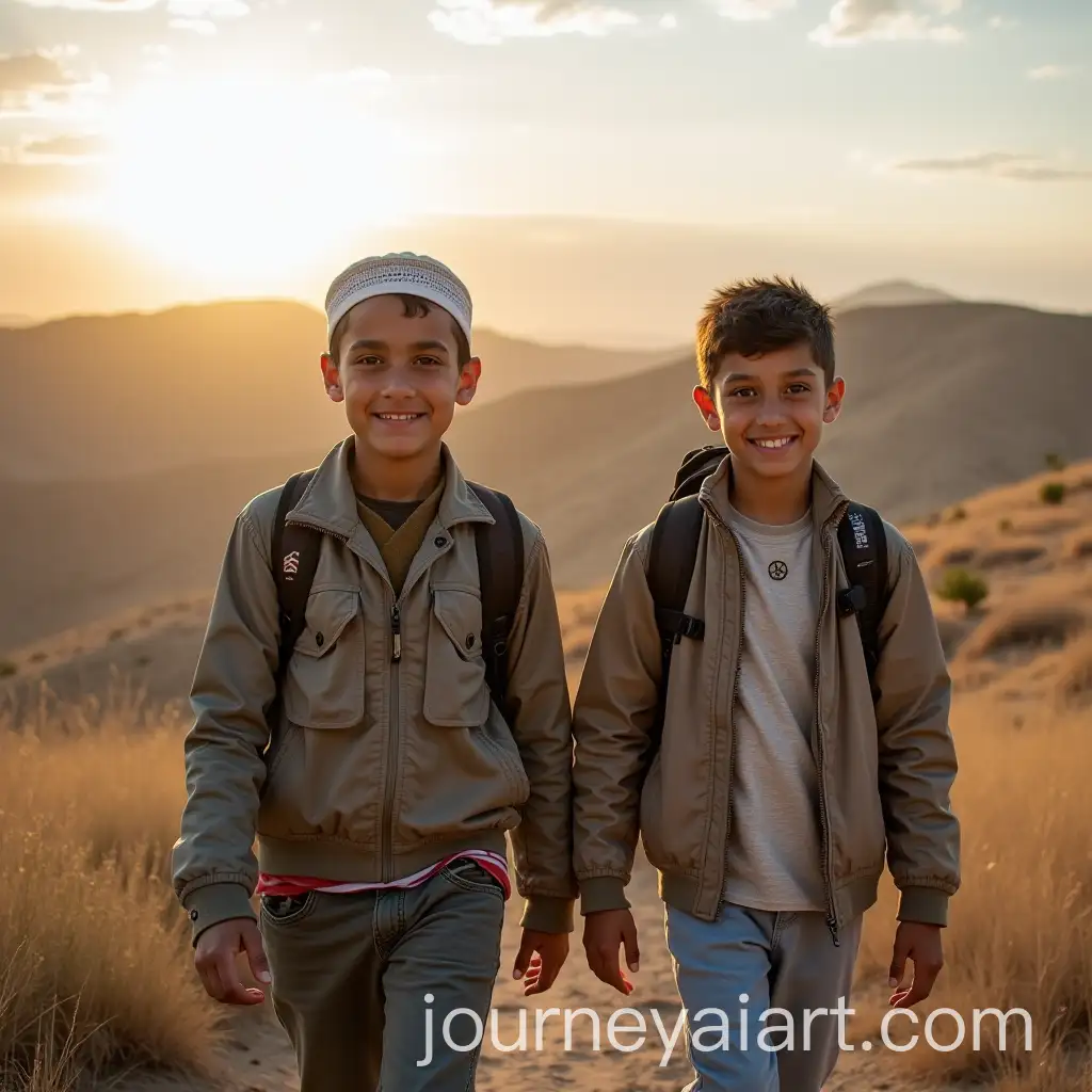 Muslim-Boys-on-a-Journey-Captivating-Photo-Composition