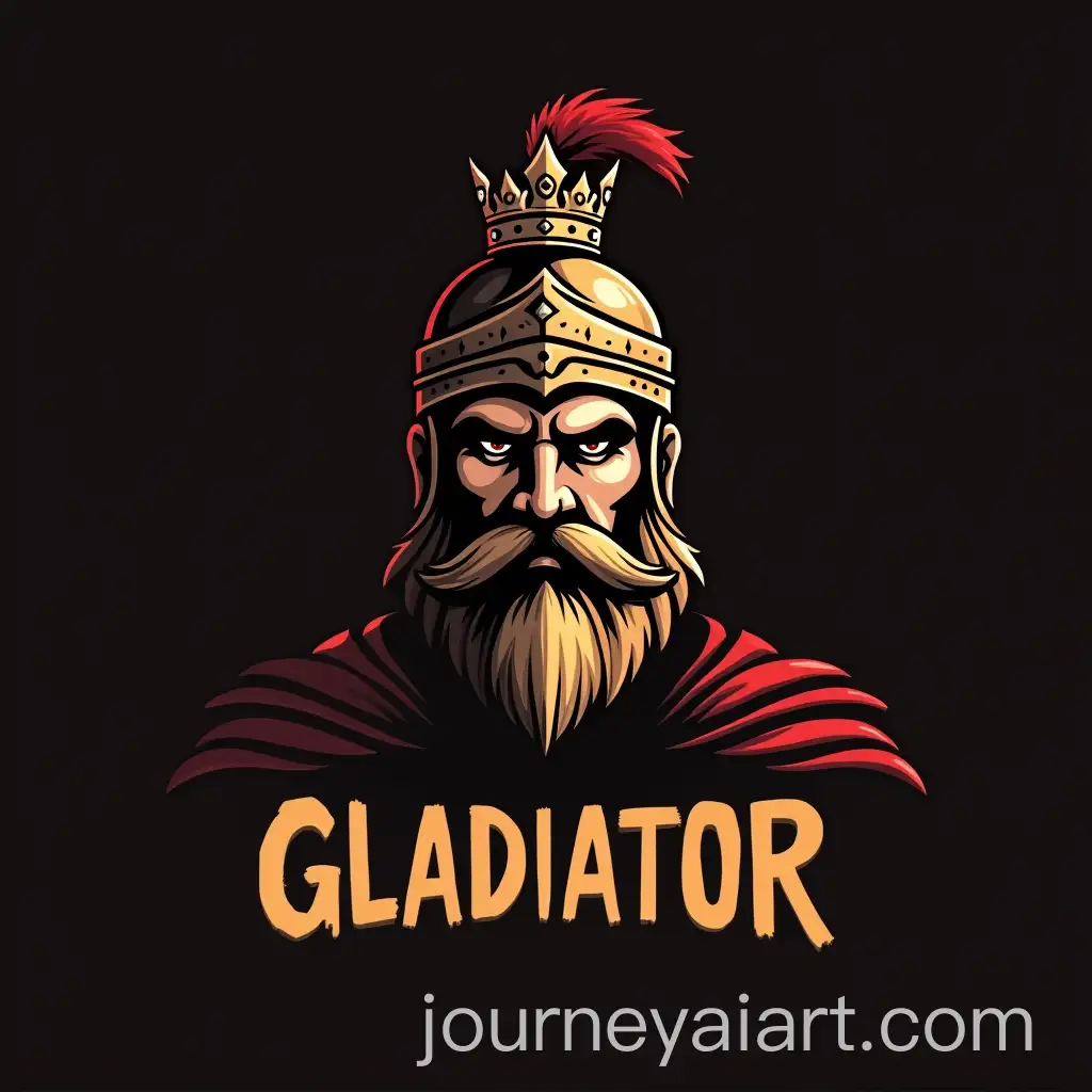 Gladiator-Logo-with-Crown-Design