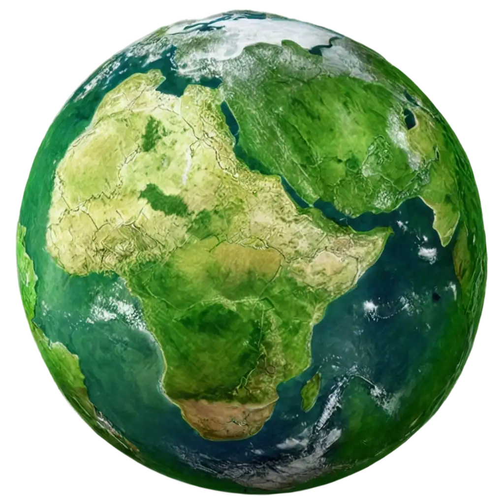 green realistic earth