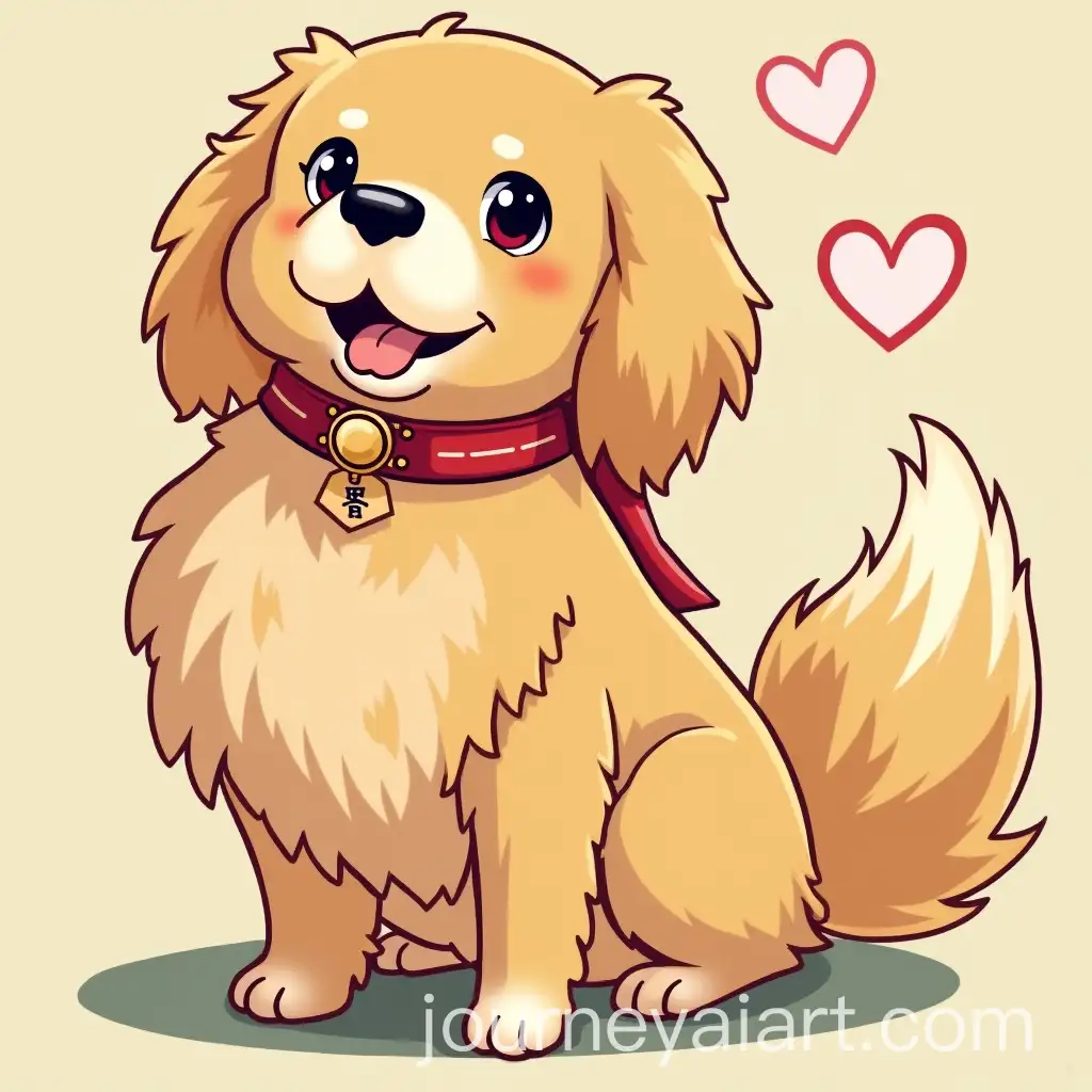 Ukiyoe-Style-Love-Doll-Retriever-in-Traditional-Japanese-Art