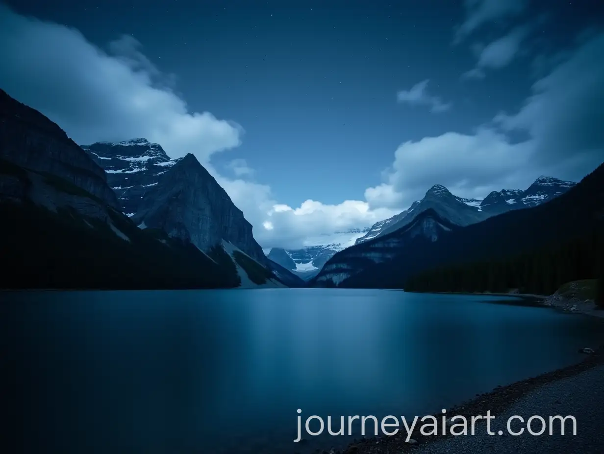 Serene-Mountain-Lake-Under-a-Starry-Sky