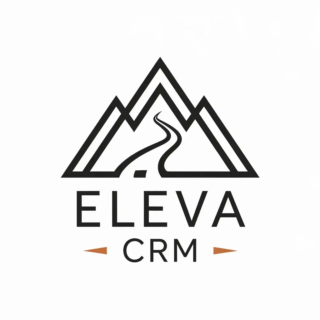 LOGO Design For Eleva CRM Minimalistic Symbol of Growth and Elevation