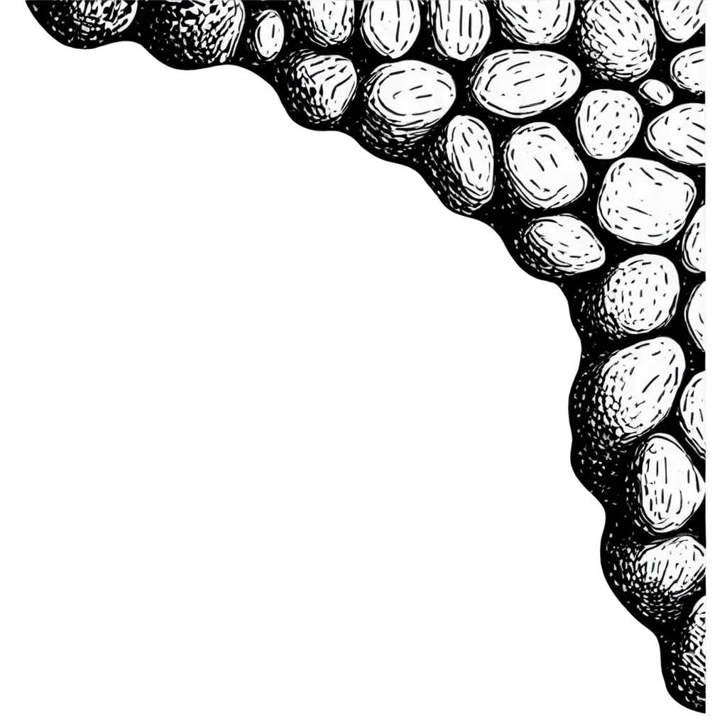 Grungy-Black-and-White-Cobblestone-Header-PNG-Artistic-Pen-and-Ink-Style-Drawing