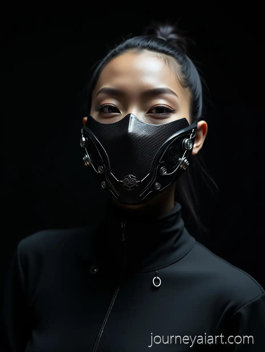 Futuristic-Cyberpunk-CharacterCyberpunk-Character-Design-with-Cybernetic-Mask-and-New-BalanceInspired-Addons