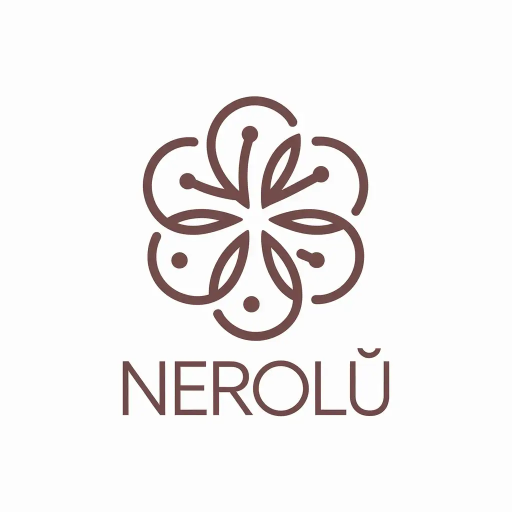 LOGO Design for NEROL Cherry Blossom Flower in Minimalist Style for Comercio Industry