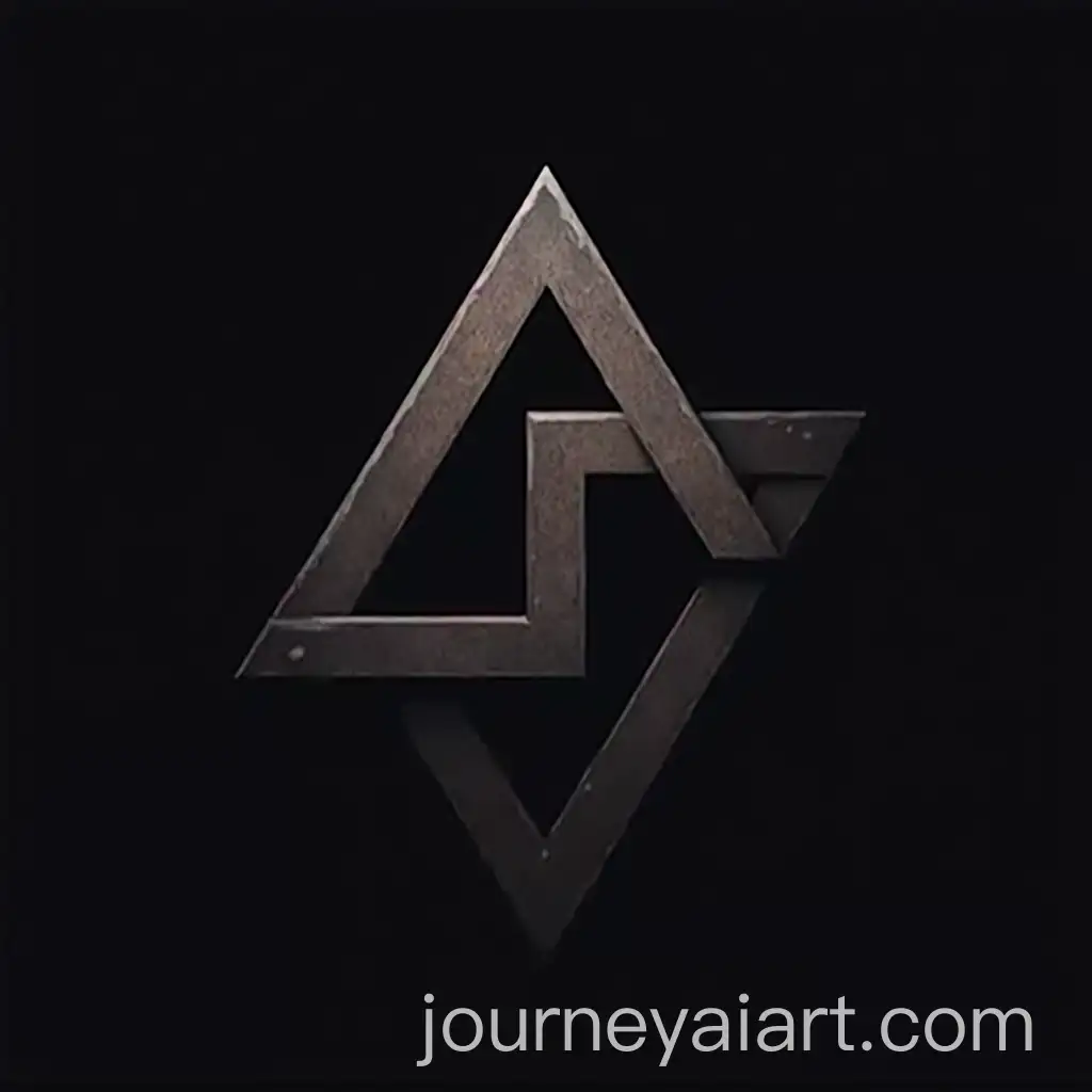 Geometric-LP-Logo-Design-Featuring-a-Triangular-Shape