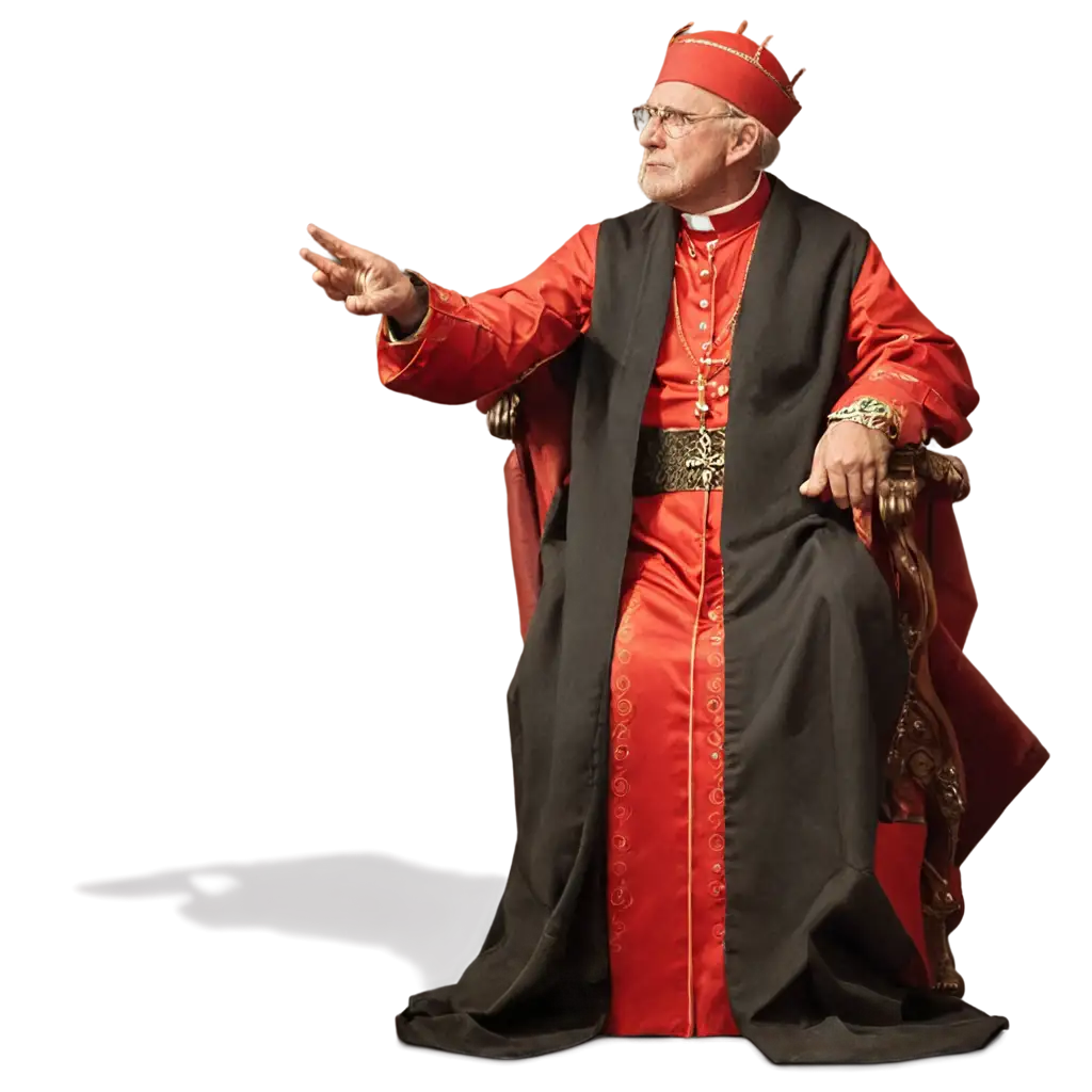 Elegant-Cardinal-PNG-A-Regal-Portrait-of-Wisdom-and-Power