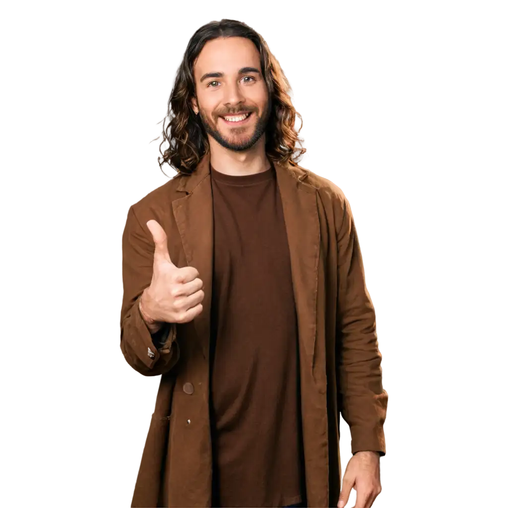 Jesus-Smiles-PNG-Image-Glowing-and-Thumbs-Up-Pose