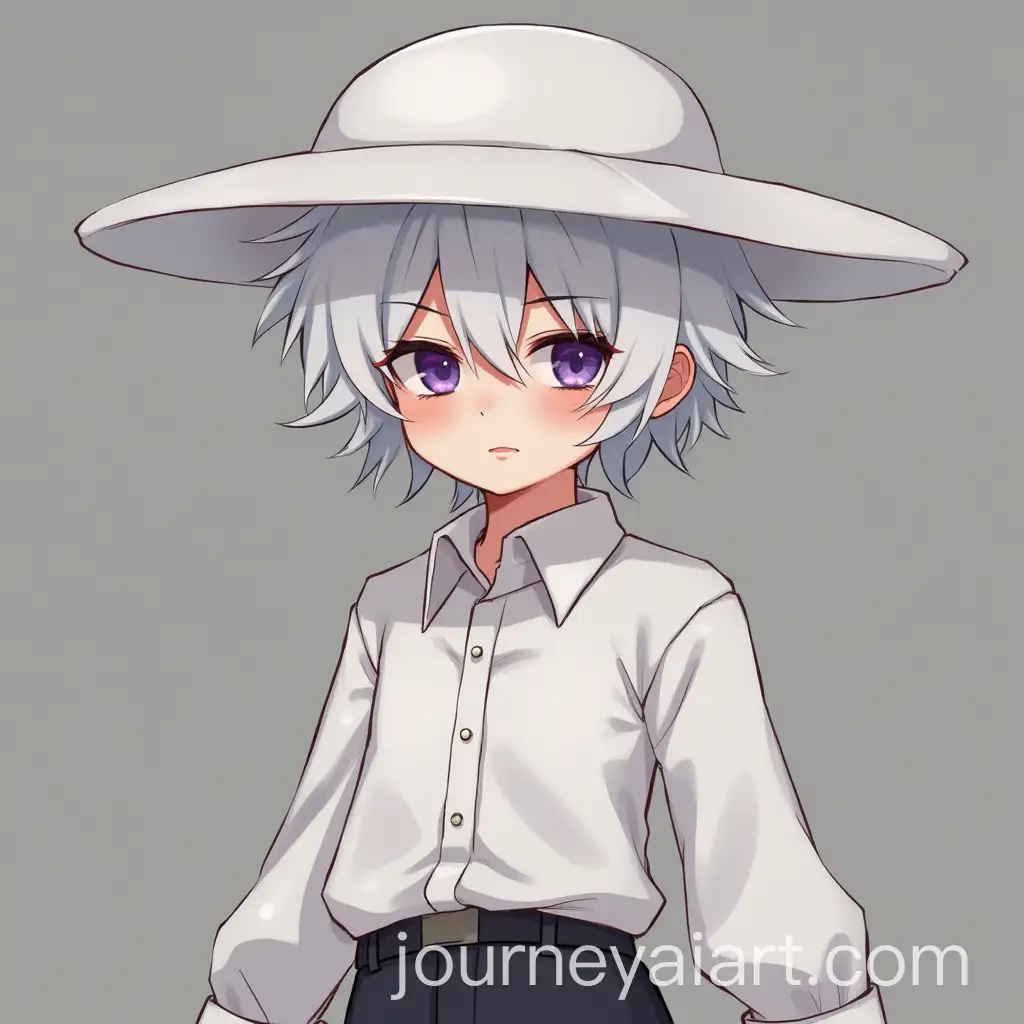 Boy-with-Messy-White-Hair-and-Tired-Purple-Eyes-in-Casual-White-Outfit