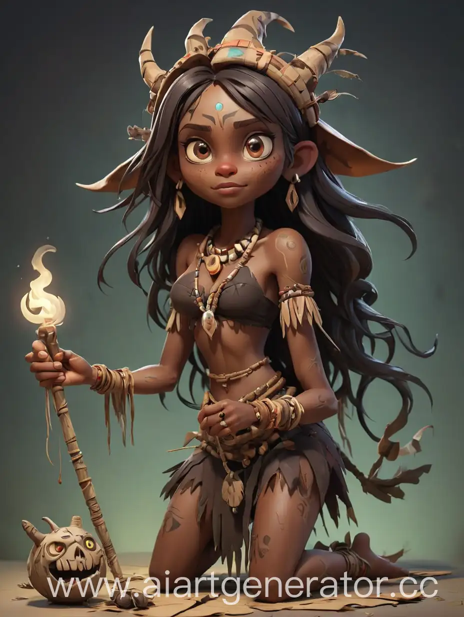 Magical-Witch-Doctor-Girl-with-Enchanted-Accessories