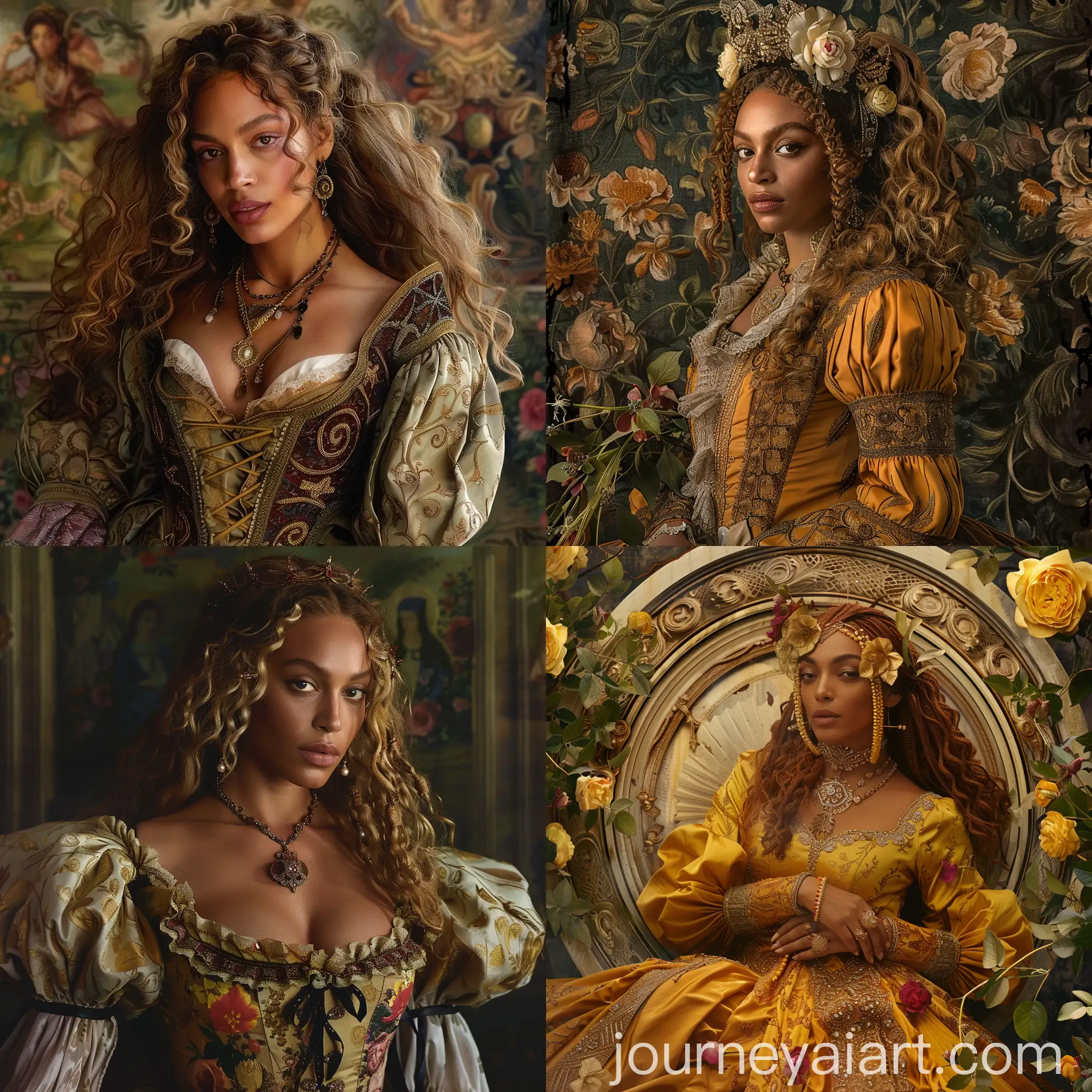 Modern-Renaissance-Album-Cover-by-Beyonc-Vibrant-Portraits-in-Contemporary-Style