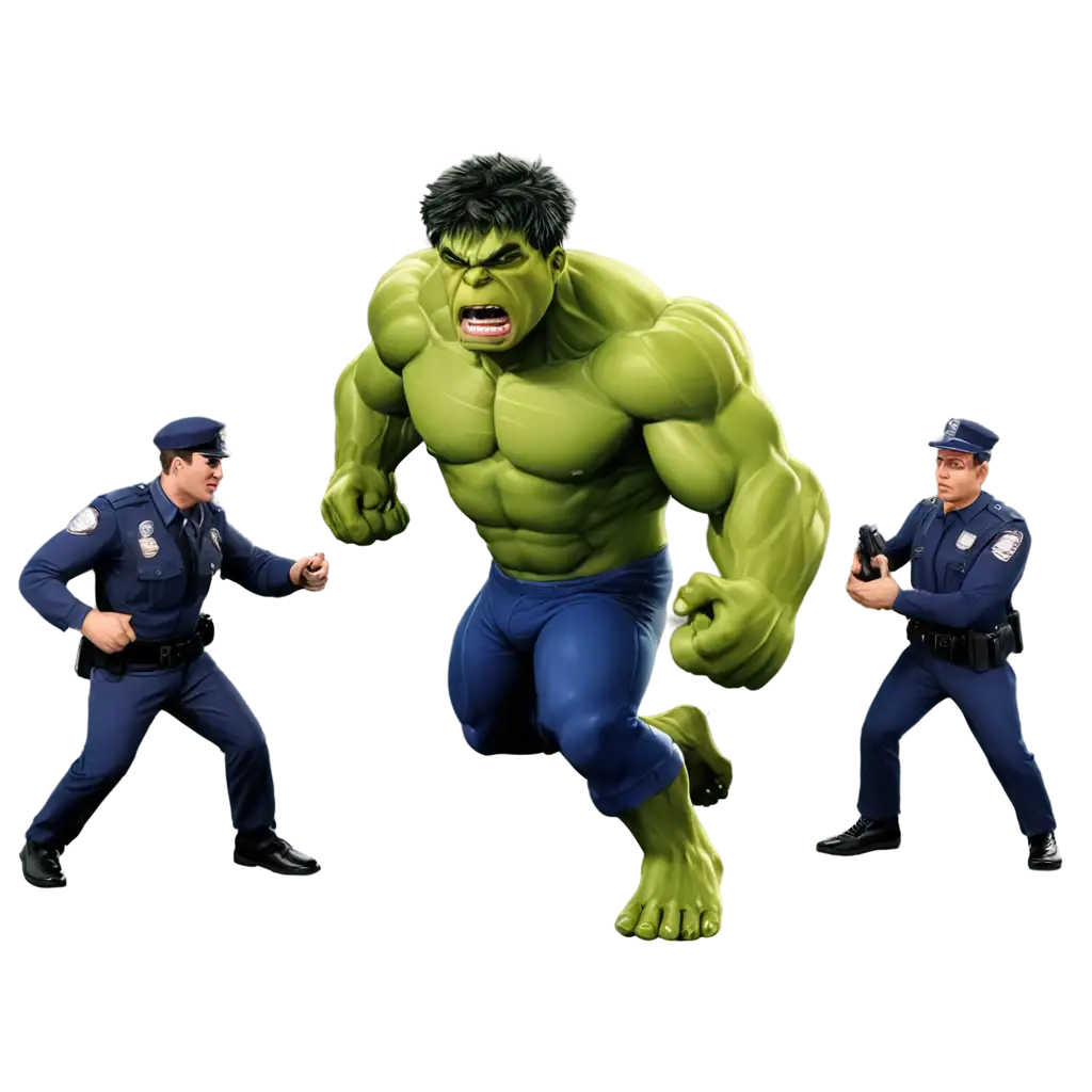 Hulk-vs-Police-Fight-3D-PNG-Image-ActionPacked-Scene-in-High-Quality