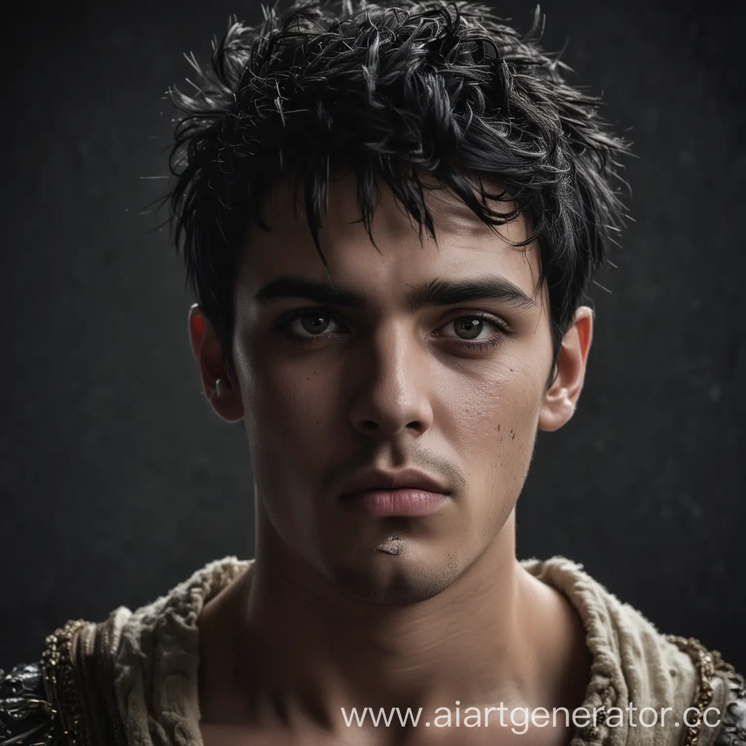 Young-Man-with-Kingly-Presence-and-Distinctive-Scar