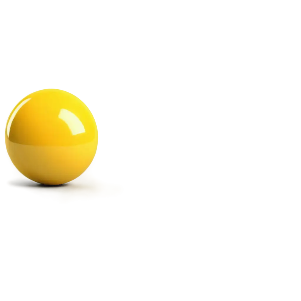 Vibrant-Yellow-3D-Ball-PNG-Image-Glossy-and-Reflective-Design-for-Enhanced-Visual-Appeal