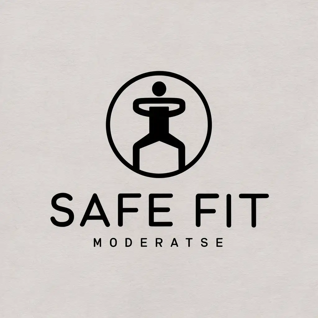 LOGO-Design-For-Safe-Fit-Exercisethemed-Logo-in-Moderate-Style