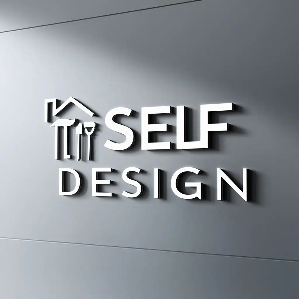 LOGO-Design-for-Self-Design-House-and-Repair-Symbol-in-the-Construction-Industry