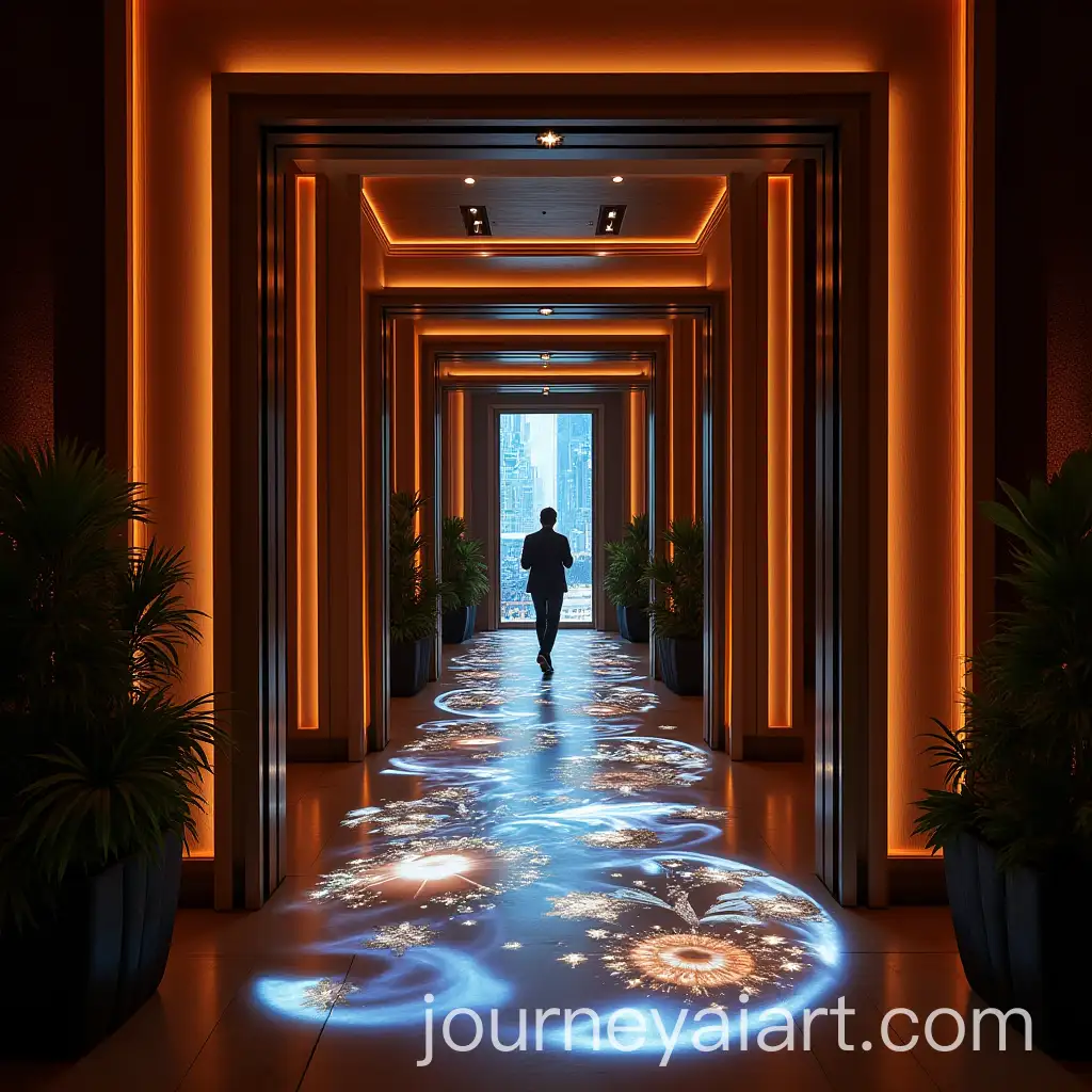 Elegant-Event-Entrance-with-Aromatherapy-and-Projection-Mapping-Experience
